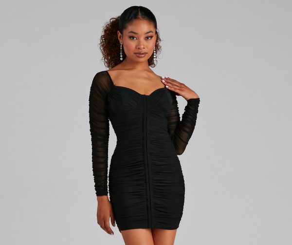 Flirty And Chic Mesh Mini Dress - Image 5