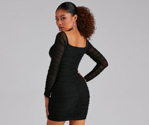 Flirty And Chic Mesh Mini Dress - Image 6