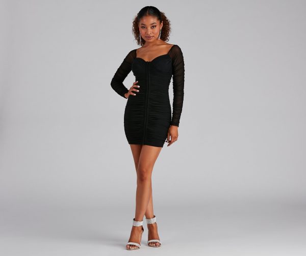 Flirty And Chic Mesh Mini Dress - Image 7