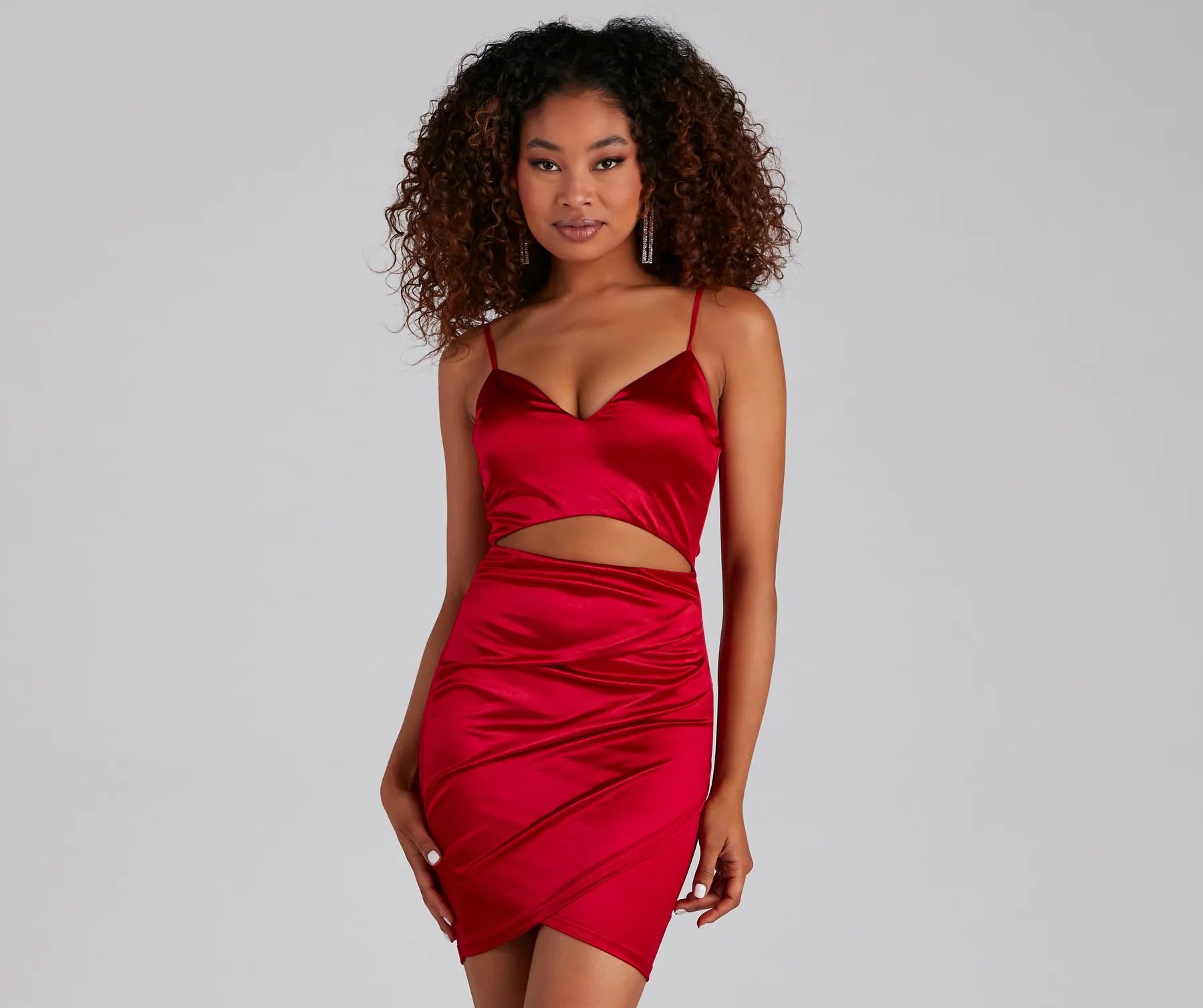Total Dream Satin Mini Dress - Image 6