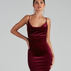 Time To Celebrate Chic Velvet Mini Dress