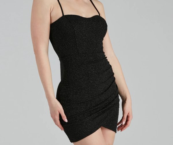 Let It Glitz Glitter Sweetheart Mini Dress - Image 3