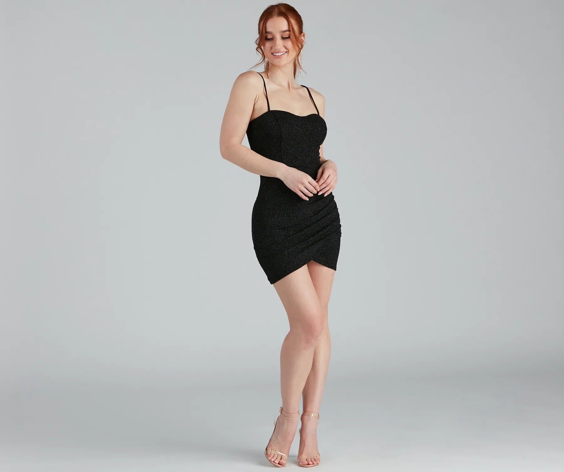 Let It Glitz Glitter Sweetheart Mini Dress - Image 4