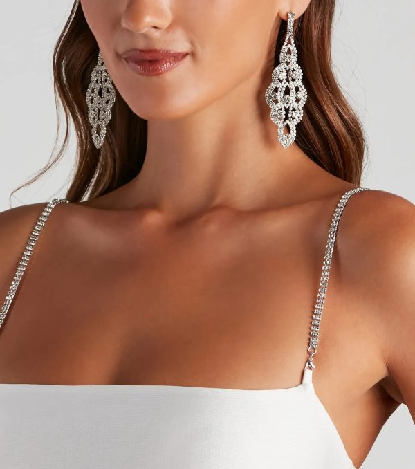 Stunning Sophistication Rhinestone Mini Dress - Image 4