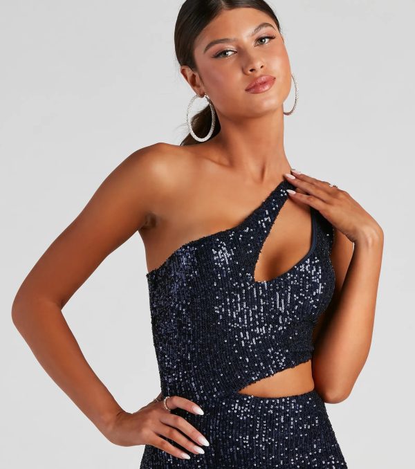 Mirror Ball Sequin Mini Dress - Image 8