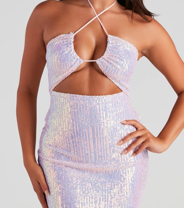 Disco Beauty Sequin Mini Dress - Image 4