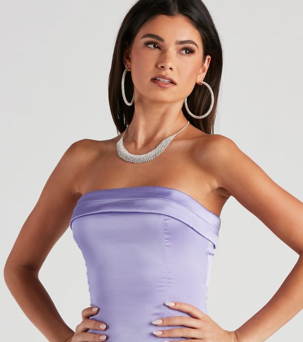 Pretty Perfect Satin Short Dress - Image 12