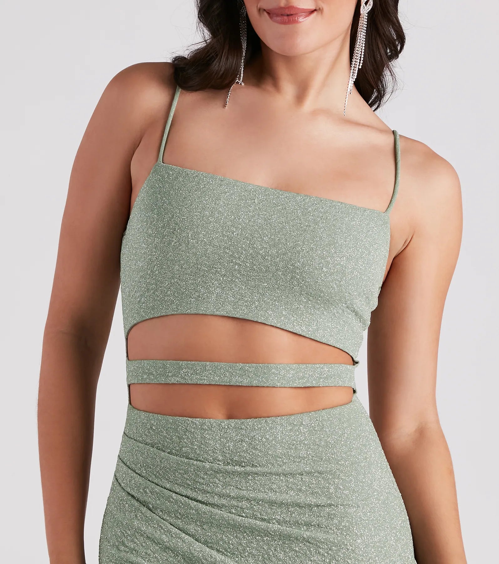 Glowing Night Glitter Cutout Dress - Image 12