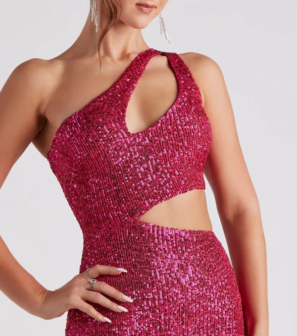 Mirror Ball Sequin Mini Dress - Image 4
