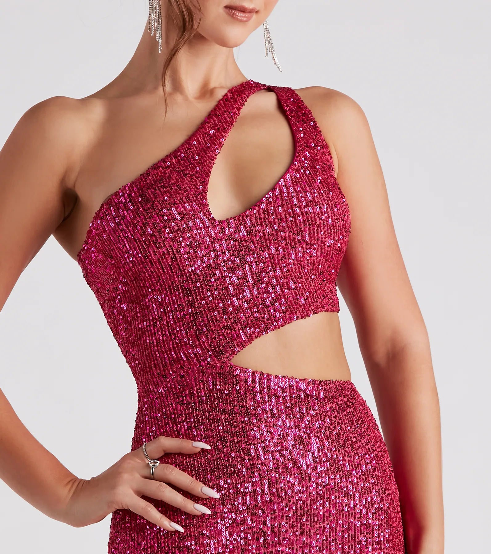 Mirror Ball Sequin Mini Dress - Image 4