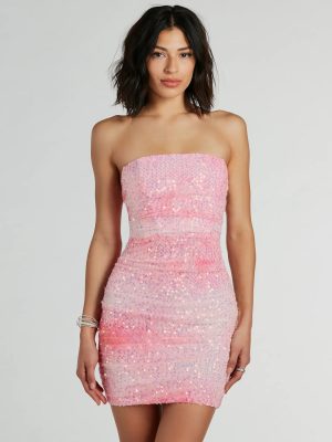 Enchanting Muse Iridescent Sequin Mini Dress
