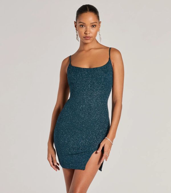 Shine Through Glitter Mini Dress - Image 13