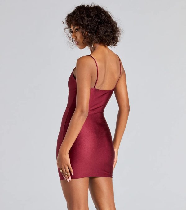 Flawless Allure Cowl Neck Bodycon Mini Dress - Image 22
