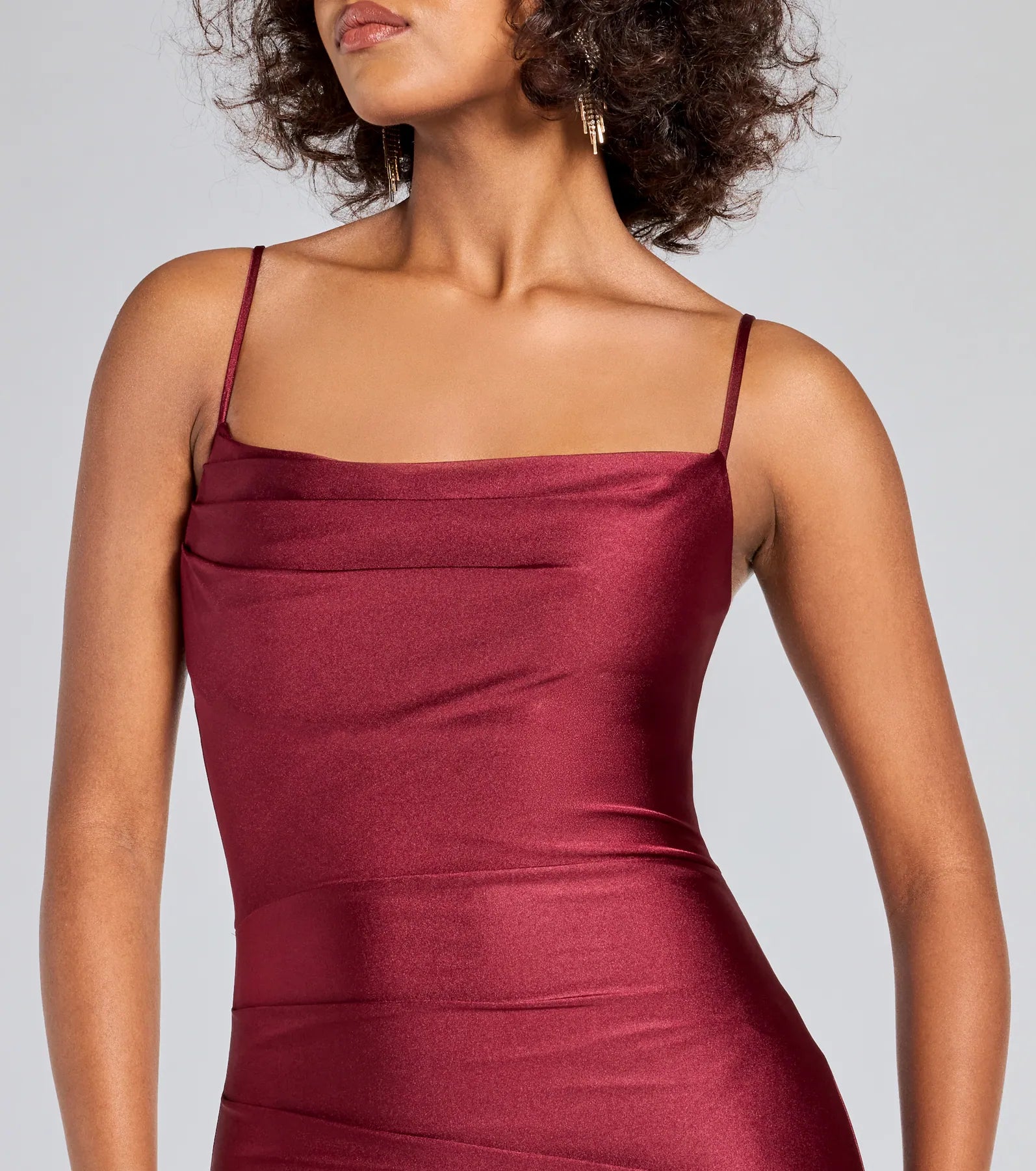 Flawless Allure Cowl Neck Bodycon Mini Dress - Image 24