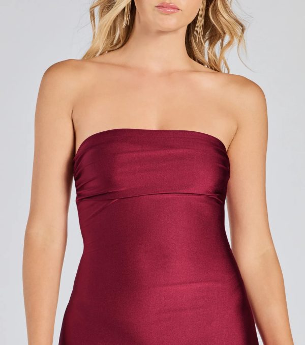 So Your Vibe Strapless A-line Mini Dress - Image 13