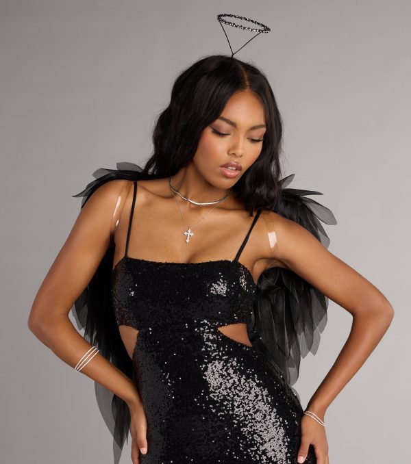All Eyes On You Sequin Cutout Mini Dress - Image 7