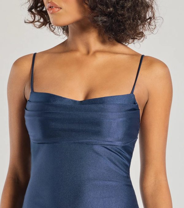 Sleek Sophistication A-Line Pleated Mini Dress - Image 4