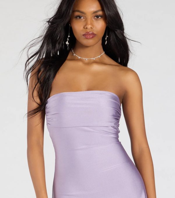 So Your Vibe Strapless A-line Mini Dress - Image 50