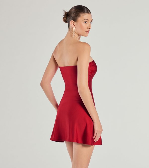 So Your Vibe Strapless A-line Mini Dress - Image 42