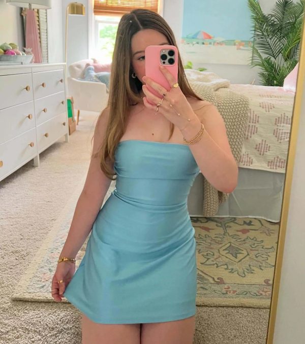 So Your Vibe Strapless A-line Mini Dress - Image 52