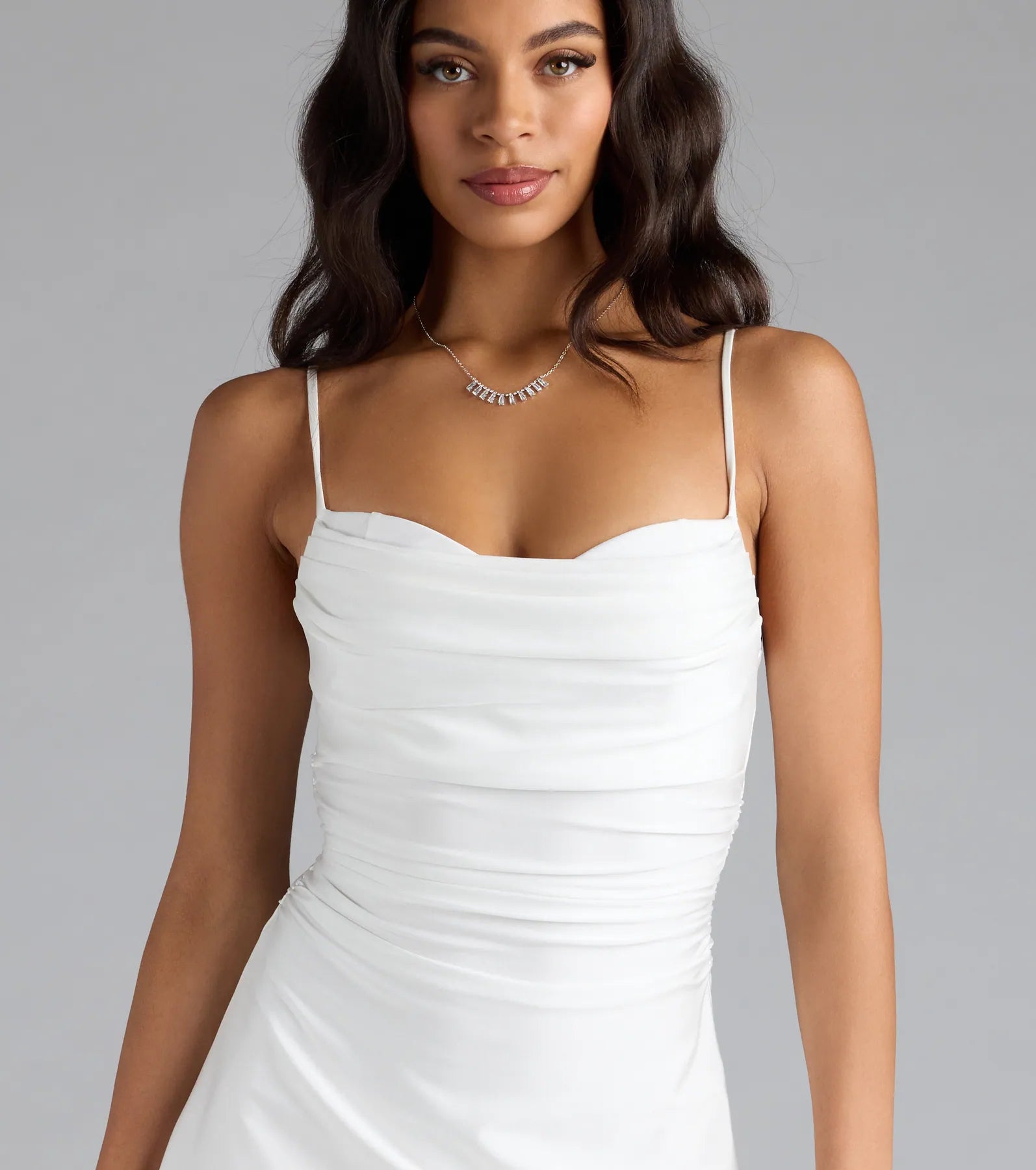 Set The Vibe Asymmetric A-Line Mini Dress - Image 4