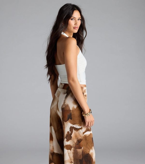 Feelin' The Heat Halter Crop Top - Image 2