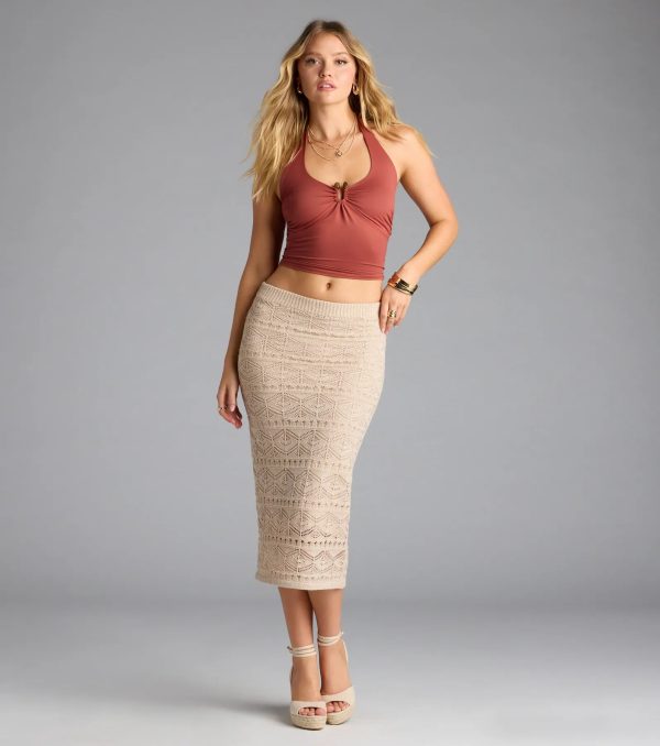 Feelin' The Heat Halter Crop Top - Image 7