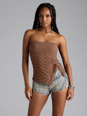 Trendy Era Sheer Mesh Tube Top