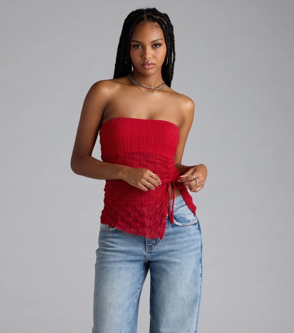 Trendy Era Sheer Mesh Tube Top - Image 5