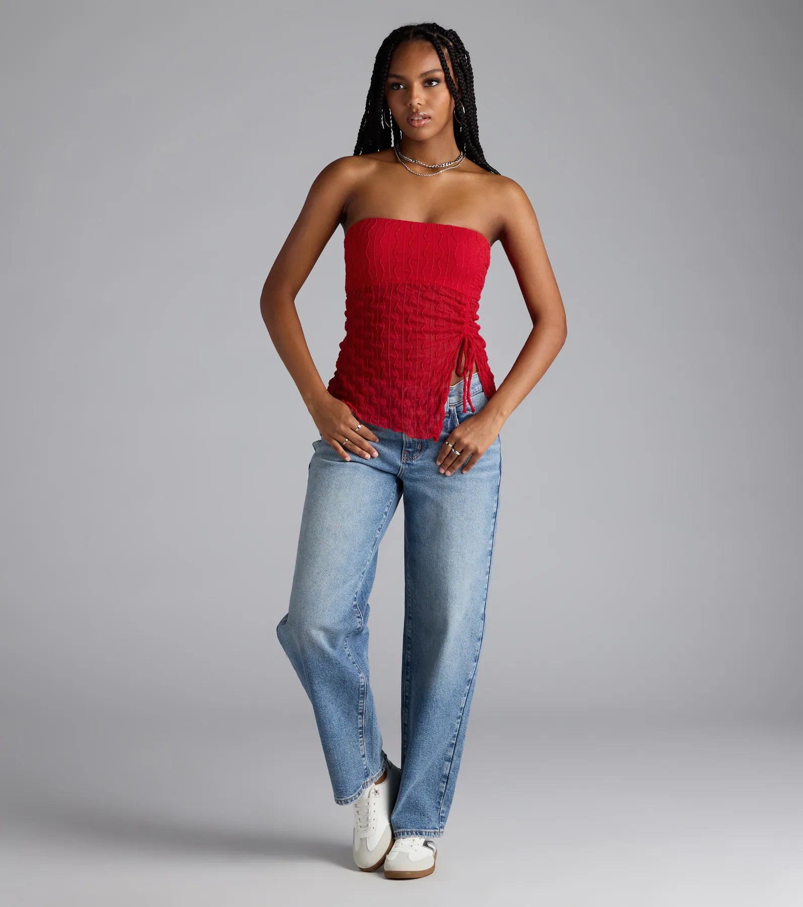 Trendy Era Sheer Mesh Tube Top - Image 7