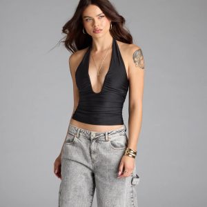 Major Vibe Plunge Halter Top