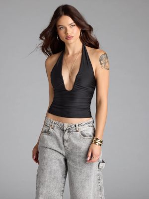 Major Vibe Plunge Halter Top