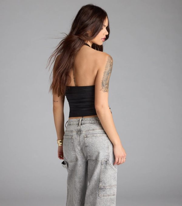 Major Vibe Plunge Halter Top - Image 2