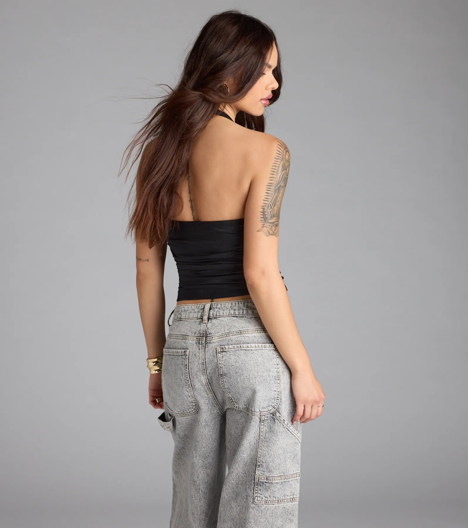 Major Vibe Plunge Halter Top - Image 2