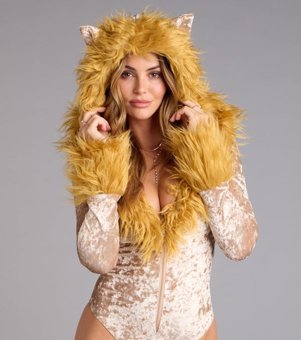 Hear Me Roar Lion Velvet Bodysuit - Image 3