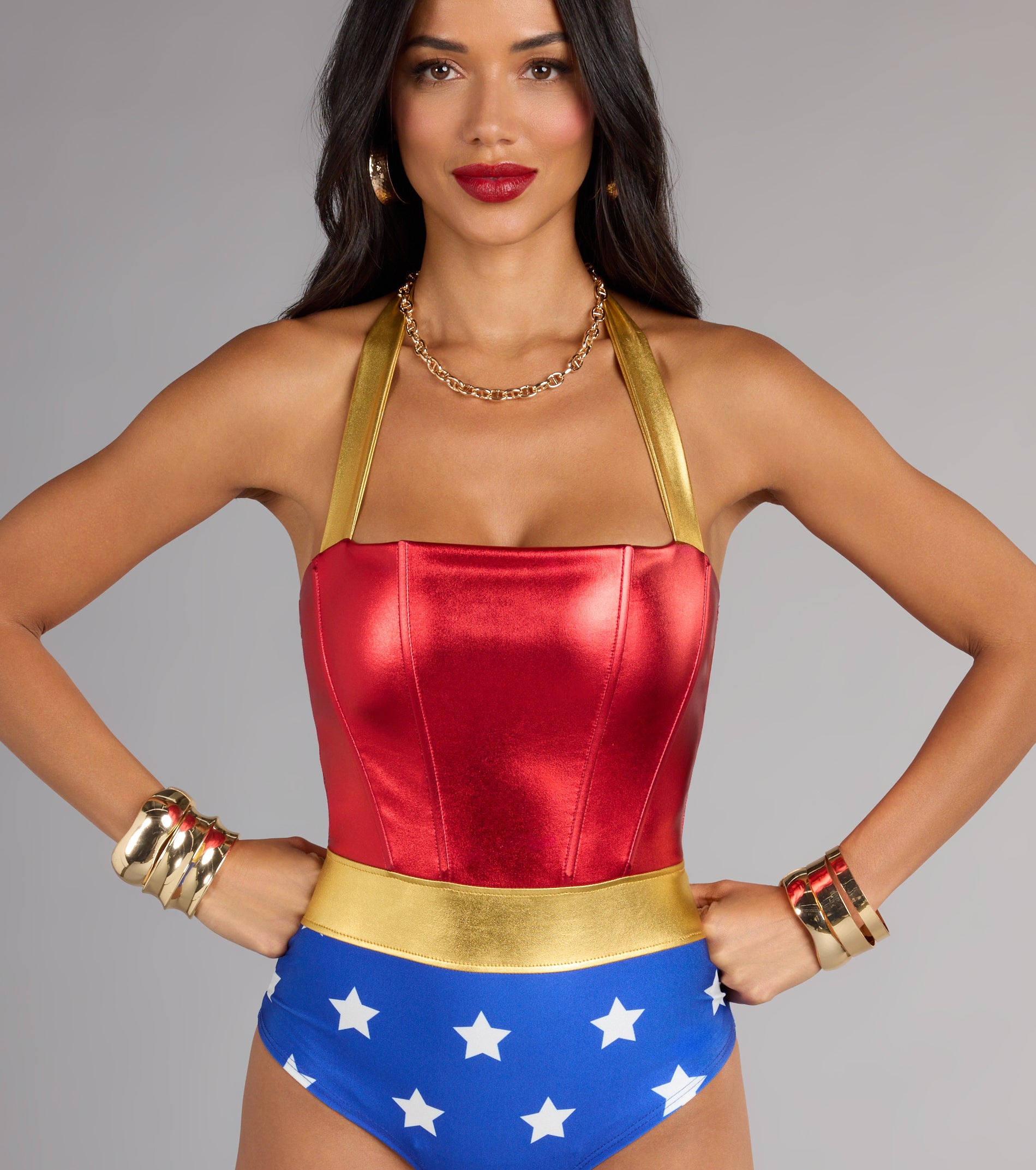 Lady Justice Halter Bodysuit - Image 4