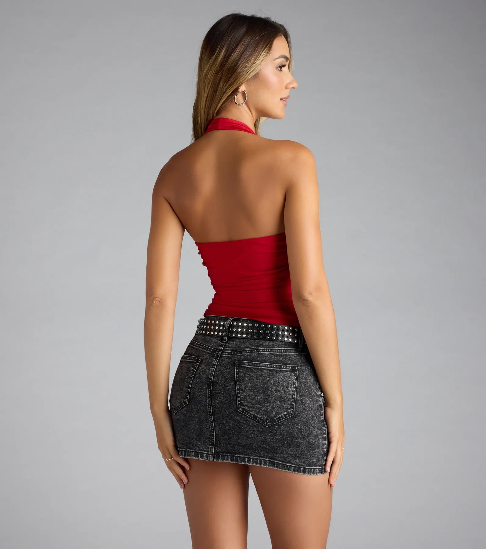 Major Vibe Plunge Halter Top - Image 15