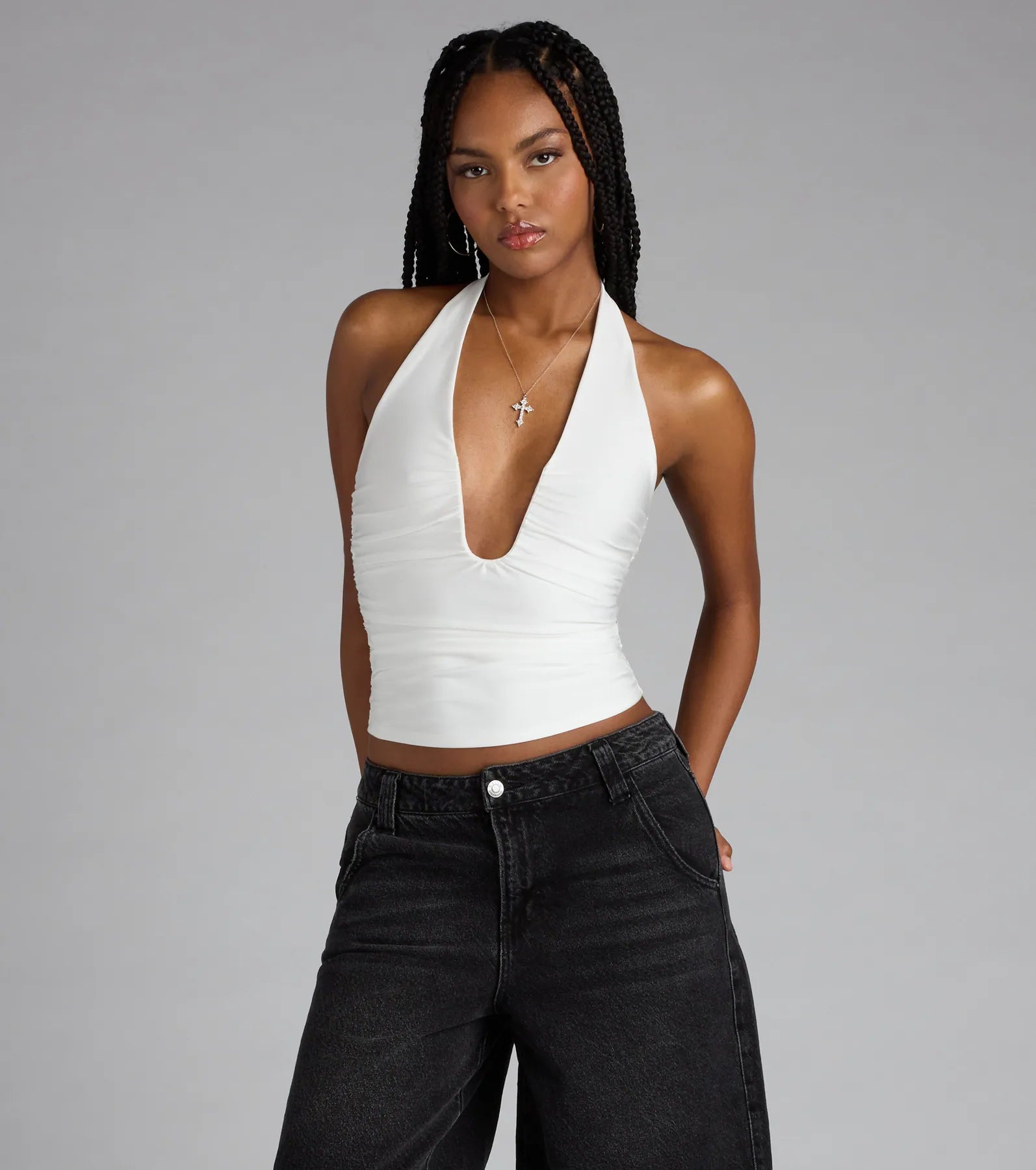Major Vibe Plunge Halter Top - Image 21