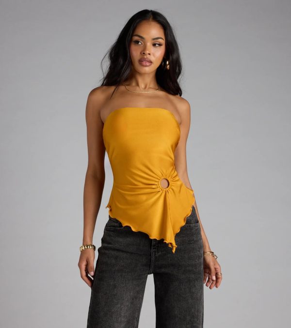 Alluring Muse Cutout Tube Top - Image 10