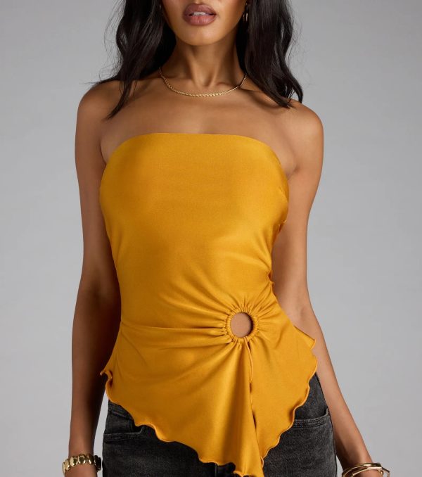Alluring Muse Cutout Tube Top - Image 13