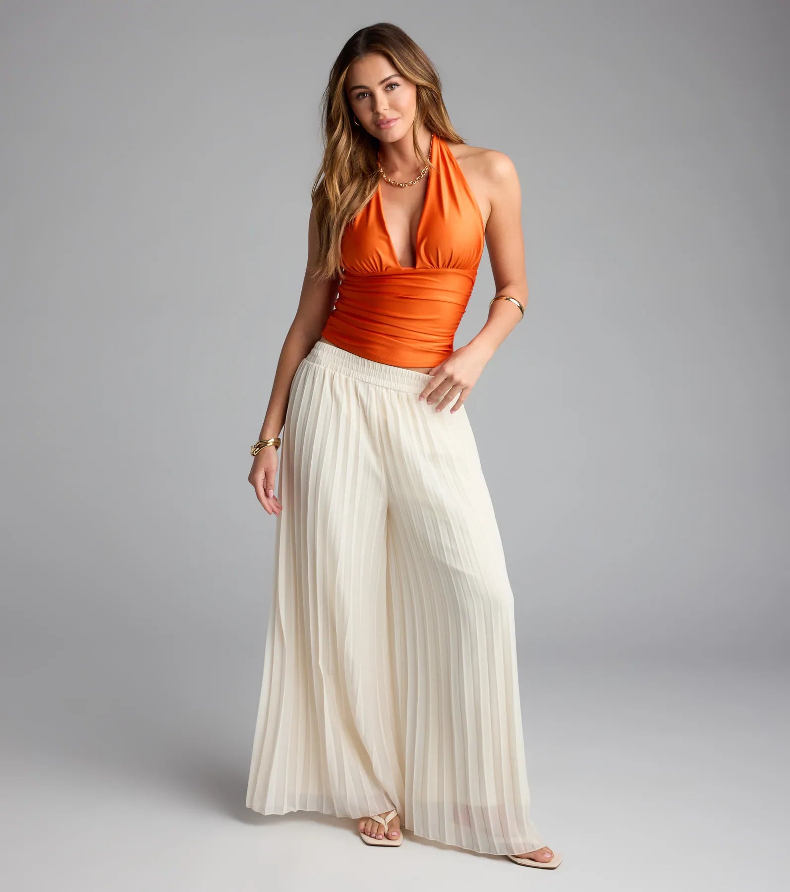 Serving Vibes Halter Crop Top - Image 3