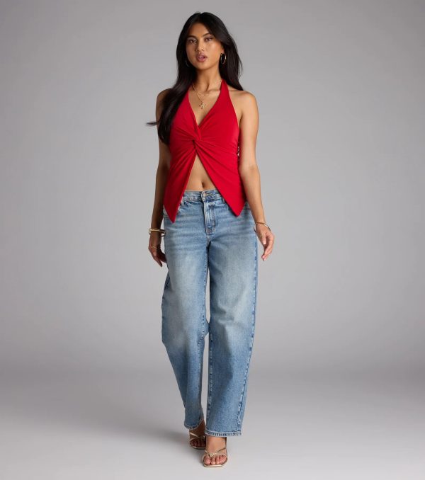 Routinely Cute Halter Knot Crop Top - Image 17