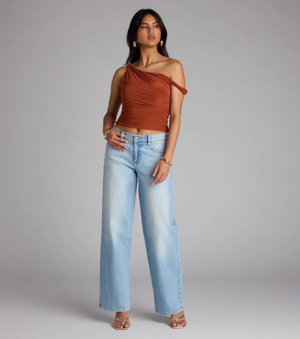 Iconic Chic One-Shoulder Crop Top - Image 15