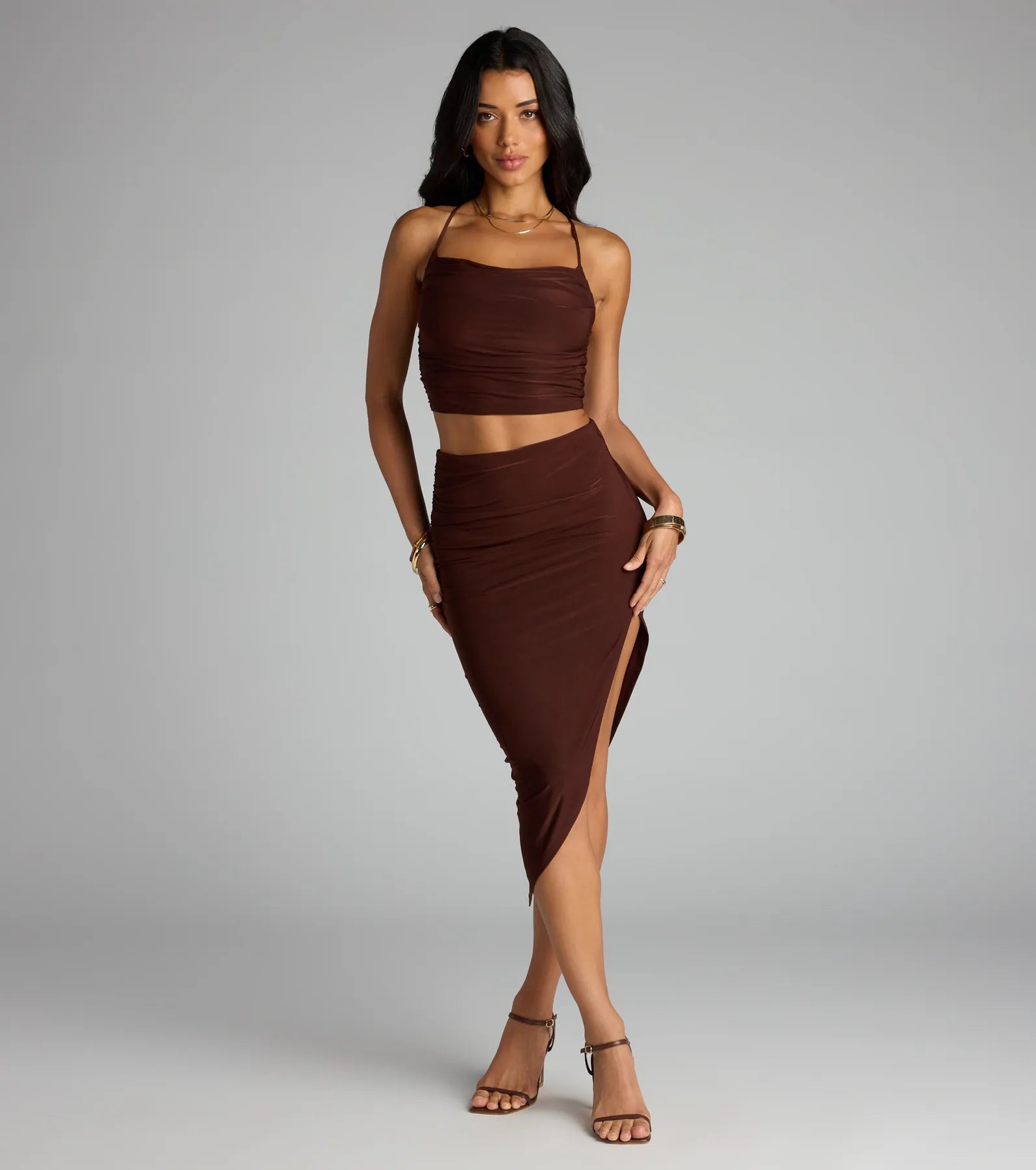 Always Happy Hour Cowl Neck Crop Top - Image 15