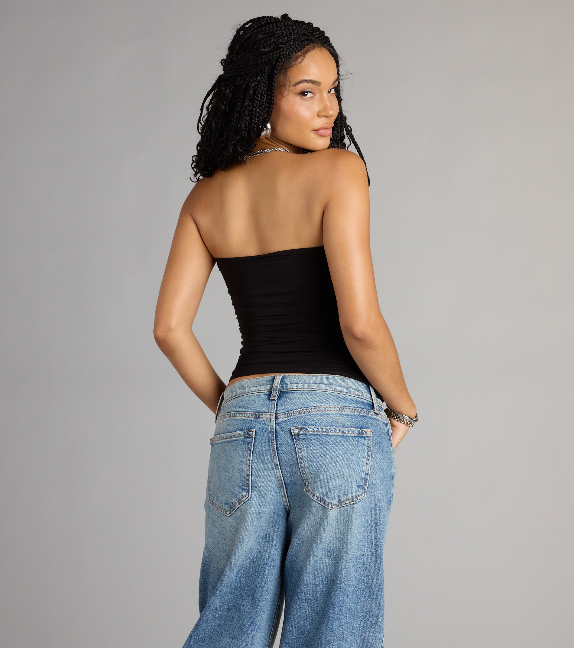 Knot Your Average Tube Cutout Crop Top - Image 6