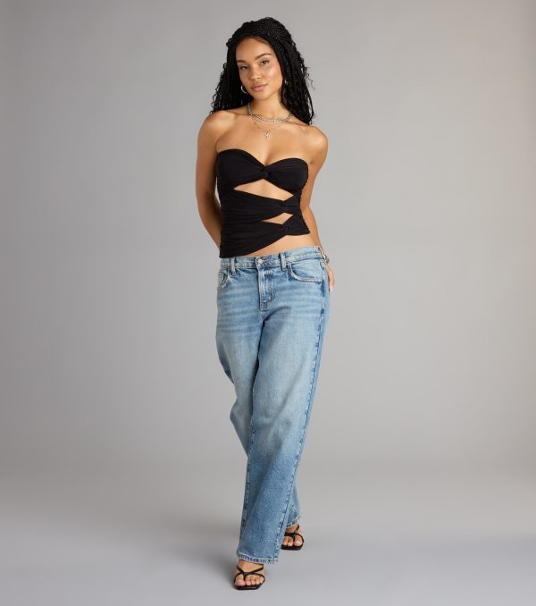 Knot Your Average Tube Cutout Crop Top - Image 7