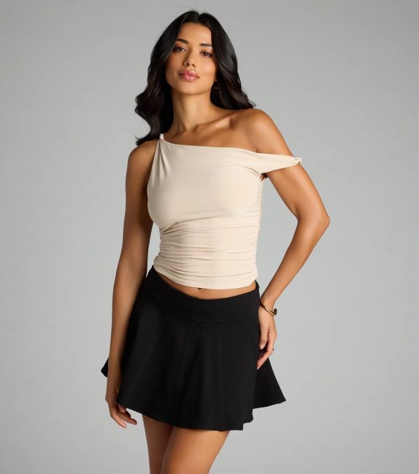 Iconic Chic One-Shoulder Crop Top - Image 21