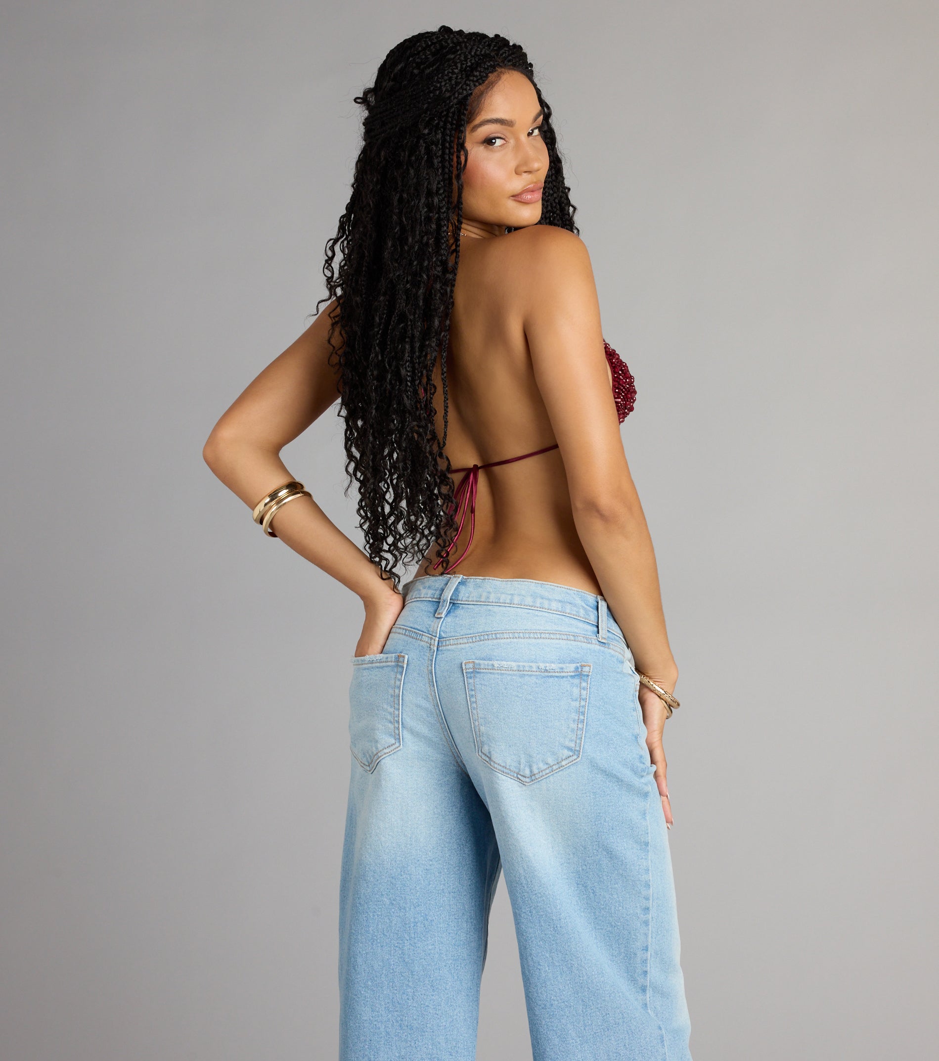 Festival Headliner Beaded Triangle Bralette - Image 10
