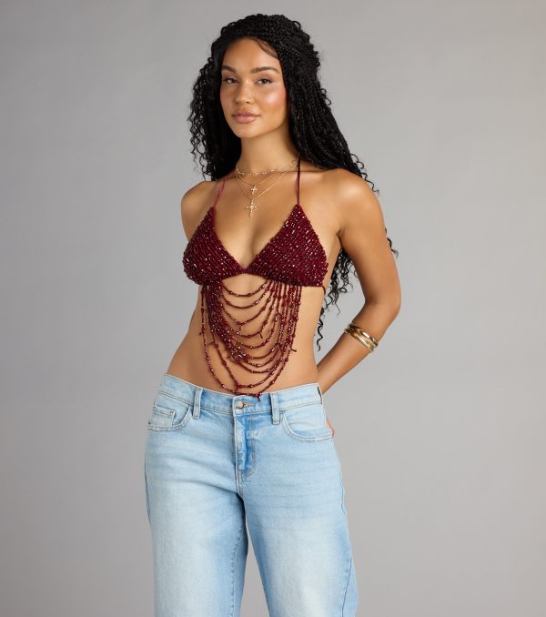 Festival Headliner Beaded Triangle Bralette - Image 12
