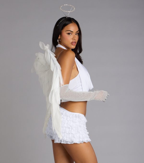 Sultry Sweet Cowl Neck Crop Top - Image 2